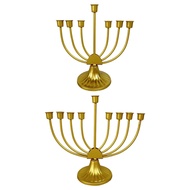 Table Jewish Candlestick Holder Jewish Decoration Table Centerpiece Golden Traditional Candelabra Me