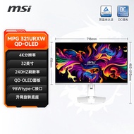 MSI 32-Inch 4K White 240Hz QD-OLED Gaming Monitor Ultra Thin Bezel-less Display HDR1000 FreeSync Cur