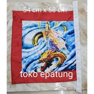 Dewi Kwan Im / Kwan Im / guan yin flag - standing - dragon - 54 x 58 cm -f24