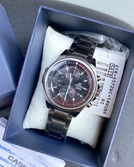 นาฬิกาข้อมือ EDIFICE SLIM โครโนกราฟซีรีส์ EFR-S572DC-1A สินค้าของแท้ รับประกันศูนย์ 1 ปี แฟชั่นผู้ชาย หรูหรา
