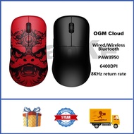 WAIZOWL OGM Cloud Wireless Mouse PAW3950 Lightweight 8KHz Rate of Return Three Mode Gaming Mouse
