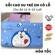 Light COTTON baby latex pillow with elastic holes | Colorful baby latex pillow