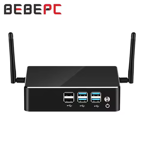 BEBEPC Home Mini PC with Inter Core i3 i5 i7 with 4xUSB2.0 4xUSB3.0 Support WiFi Linux Win10 Ready C