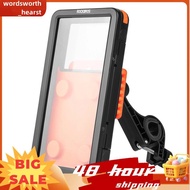Bike Mount Waterproof Phone Holder with TPE Touch Film, IPX4 Rating 360° Rotatable Shockproof Bracke