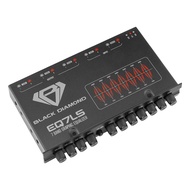 EQ7LS 7-Band Stereo Equalizer/Crossover Pre Amp Equalizer Car Audio EQ with Front Rear + Sub Output