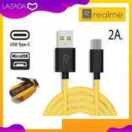 สายชาร์จ Realme 2A USB Micro / USB Type-C ยาว1เมตร สายชาร์จเรียวมี ของแท้ ชาร์จไว ชาร์จดี สายทนทาน