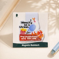 I Identify As A Threat Magnetic Bookmark