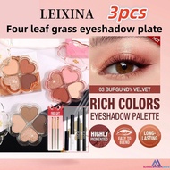 【gift】3PCS LEIXINA 4 Color Eyeshadow Palette Cosmetics Eyeshadow Makeup Palette Glitter Makeup Four 