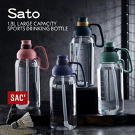 SATO 1.8L Sports Water Bottle BPA-free Tumbler Straw Drinking Water Bottle