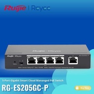 RUIJIE REYEE RG-ES205GC-P, 5-PORT GIGABIT SMART POE SWITCH 54W