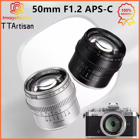 TTArtisan APS-C 50mm F1.2 Manual Focous Large Aperture Prime Lens for Sony E Fuji X Nikon Z M4/3 Can