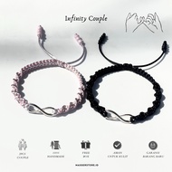 [INFINITY] Couple Bracelets | FREE BOX 2 Pcs Friendship Bracelets Drawstring Bracelets Couple Bracel