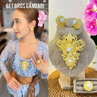 STARLIGHT BALI - Bali Alpaca Gandari Brooch Set Alpaca/ Set Alpaca Accessories/ Pin Brooch/