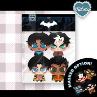 DC BATFAM ROBINS STICKER | JASON TODD RED HOOD NIGHTWING TIM DRAKE DAMIAN WAYNE Waterproof Stick