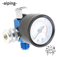 AIPING Spray Paint Tool Regulator​, ​1/4 Inch​ ​Adjustable​ Air Pressure Regulator​, ​G1/4 Thread ​0