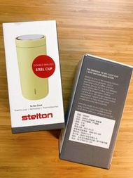 【Stelton】To Go Click保溫杯400ml 丹麥品牌 檸檬黃（一組2個）