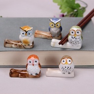 Zakka Japanese Ceramic Chopstick Rest Cute Owl Chopstick Rest 12869 Cute Owl