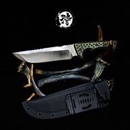 มีดเดินป่า ไฮเอนด์ วัสดุใบมีด: AUS-10 ความแข็ง: : 59-60HRC ด้ามจับ G10 ซองKYDEX