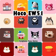 【imamura】For Hoco EW51 Case Casing Soft Silicone Earphone Case Simulation Cartoon NO.3