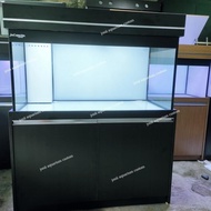 Aquarium Kabinet 120X60X60 10Mm Full Stiker Kabinet Hitam Dop Full Set