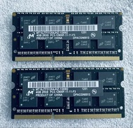 95%新 原裝 鎂光 / 海力士  Micron / Hynix DDR3 PC3-12800S  8Gb(4Gb x2) & 4Gb(2Gb x2) SODIMM 記憶體 Laptop 筆記本用 *