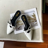 Fiona Women's trendy flat mules sandals with 3cm heels