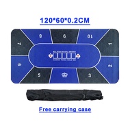 (Túi đựng miễn phí) Thảm Chơi Poker Texas Holdem 1.2M Vải Trải Bàn Bằng Cao Su Da Lộn Tấm Trải Bàn I