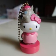 中古良品 2013年7-11 Hello Kitty聯名款夢幻變裝吊飾印章 大野狼 "sorry"