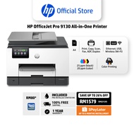 HP OfficeJet Pro 9130 All-in-One Printer | A4 | USB, Ethernet, Wi-Fi | Print, Scan, Copy, Fax | Dyna