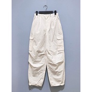 New Never Used GU Parachute cargo pants Model Women's Long Wide Shape Size S Waist 26-27