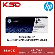 HP 78A Black Original LaserJet Toner Cartridge (CE278A)