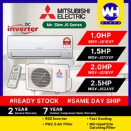 Mitsubishi Mr.Slim Inverter Air Conditioner, JS Series, (1.0HP/1.5HP/2.0HP/2.5HP), MSY-JS10VF /MSY-JS13VF / MSY-JS18VF