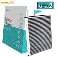 2x Car Accessories Pollen Cabin Air Conditioning Filter AV6N-19G244-AA For Ford C-Max Escape Kuga Focus 3 Lincoln MKC Volvo V40