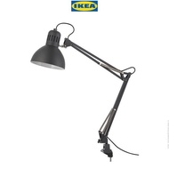 IKEA TERTIAL Lampu Meja Kerja Abu-abu Tua Minimalis Baja