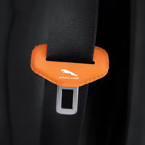 2pcs Car Seat Belt Clip Buckle Cover Protector For Jaguar XE XF E-Pace F-Pace A9 A8 A9 X8 XJ XFL XJL