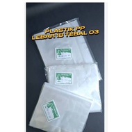 Clear pp plastic 0.5
