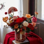 【遇見恆久】朝光盈喜日本進口永生花盆栽 新年盆栽