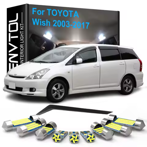 Car LED Interior Light Kit Canbus For Toyota Wish MPV 2003 2004 2005 2006 2007 2008 2009 2010 2011 2