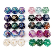 3pcs Polyhedral  Astrology Constellation Dice 12-Sided for Divination Gaming Accessory Divination Dice