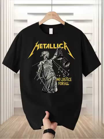 2026 Unleash Your Inner Thrasher Metallica And Justice for All Official Graphic Tee - Men's Heavy Me