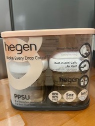 Hegen 150ml PPSU方圓型寬口奶瓶 兩個裝