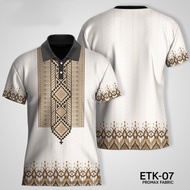 2025 Asean Attire POLO Shirt For Men Modern Barong Shirt Philippine Ethnic Costumes Men's Casual Pol