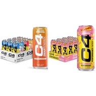C4 Energy & Smart Energy Drinks Variety Pack, Sugar Free Pre Workout Performance Drink & C4 Energy D