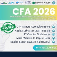 2026 / 2025 CFA Level III Complete Study Bundle | Kaplan Schweser Notes | IFT Notes | Mark Meldrum