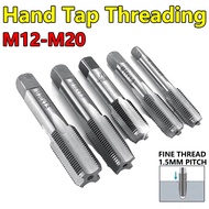 M12-M20 Hand Tap Square Handle Straight Groove Thread Tapping Thread Tapping Internal Thread Tool