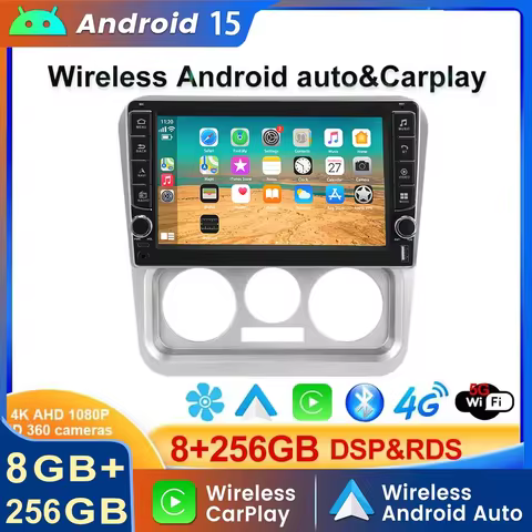 8Core 256GB Carplay Auto DSP RDS Android 15 Plus For Geely CK 2008 - 2016 Car Radio Multimedia Video