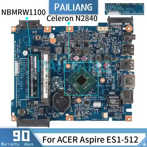 PAILIANG For ACER Aspire ES1-512 Laptop Motherboard Celeron N2840 14222-1 SR1YJ Notebook Mainboard T