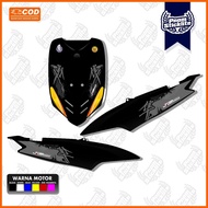 Striping MIO SPORTY STICKER Transparent UV MIO SPORTY STICKER MIO SMILE JDM HAYABUSA MOTIF Neatly C