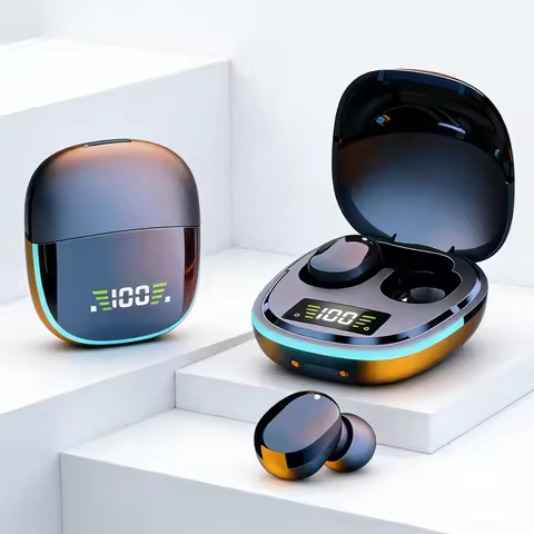 Original Wireless Bluetooth Headphones Tws Waterproof Earbuds Earphones Digital Display Heaset Large