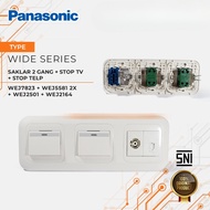 Panasonic Combination Switch WEJ 2 x 5581W + WEJ 2501W + WEJ 2164W White